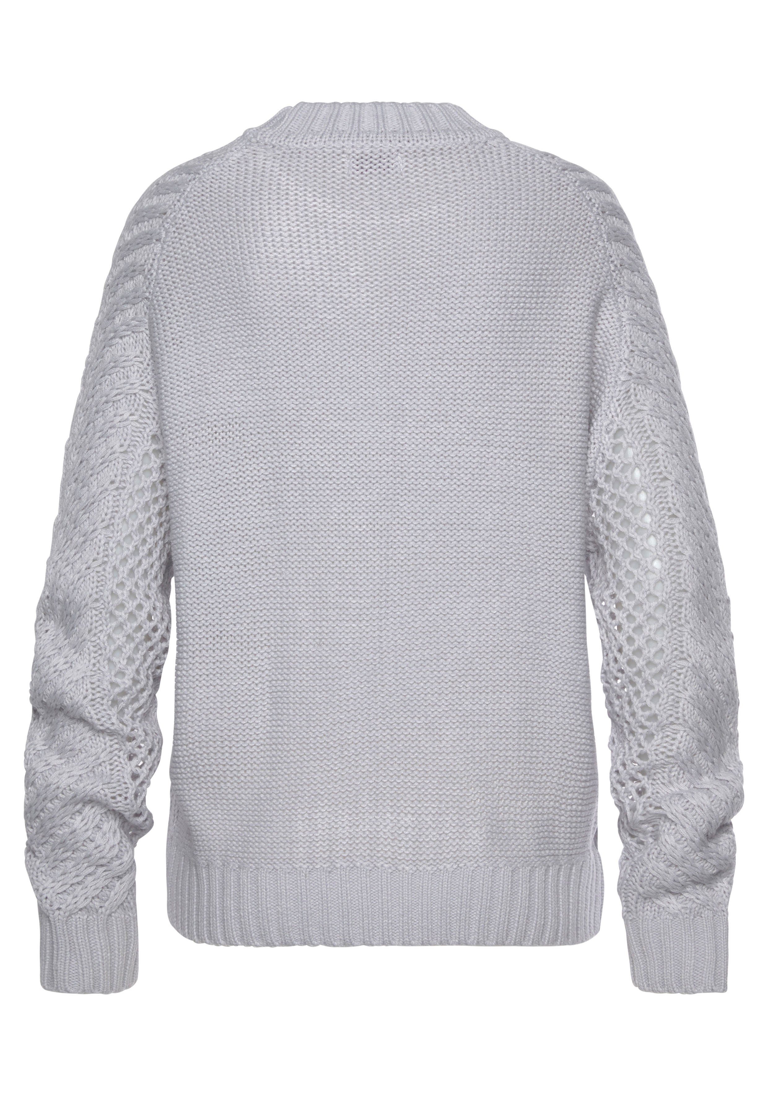 LASCANA Ajourpullover aus kuscheligem Strick