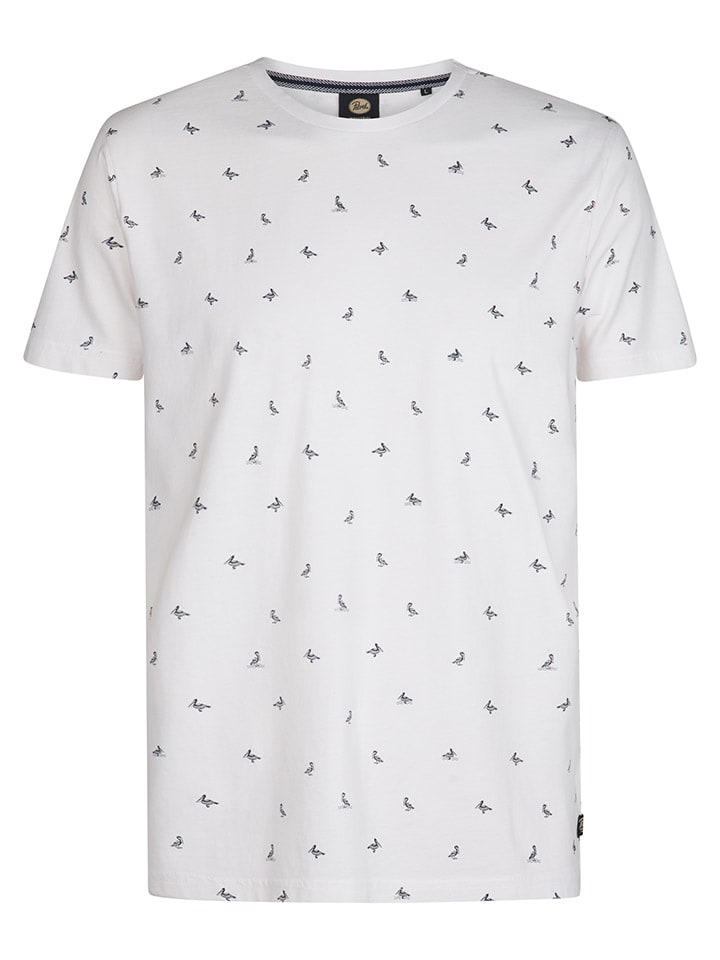Petrol Shirt in Weiß günstig kaufen