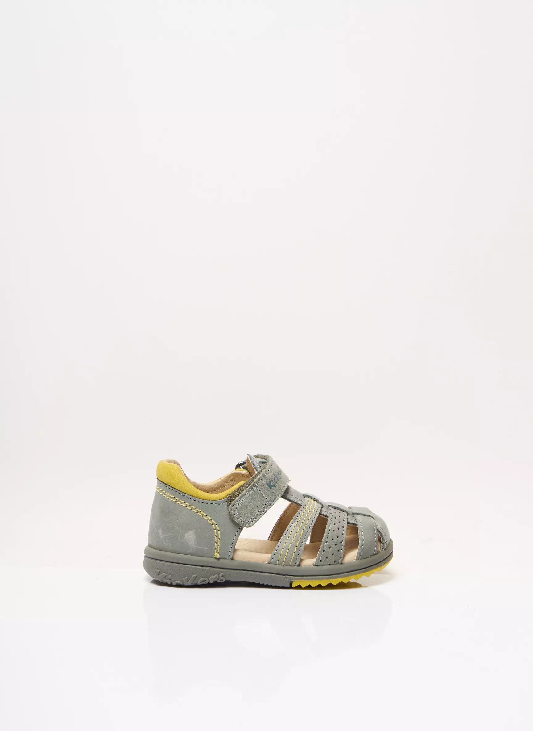 Kickers Sandales Nu Pieds Garcon couleur vert