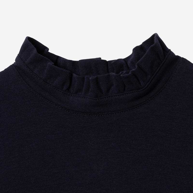 T-shirt fille collerette marine bleu Catimini