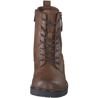Mustang Schnür Boots in braun