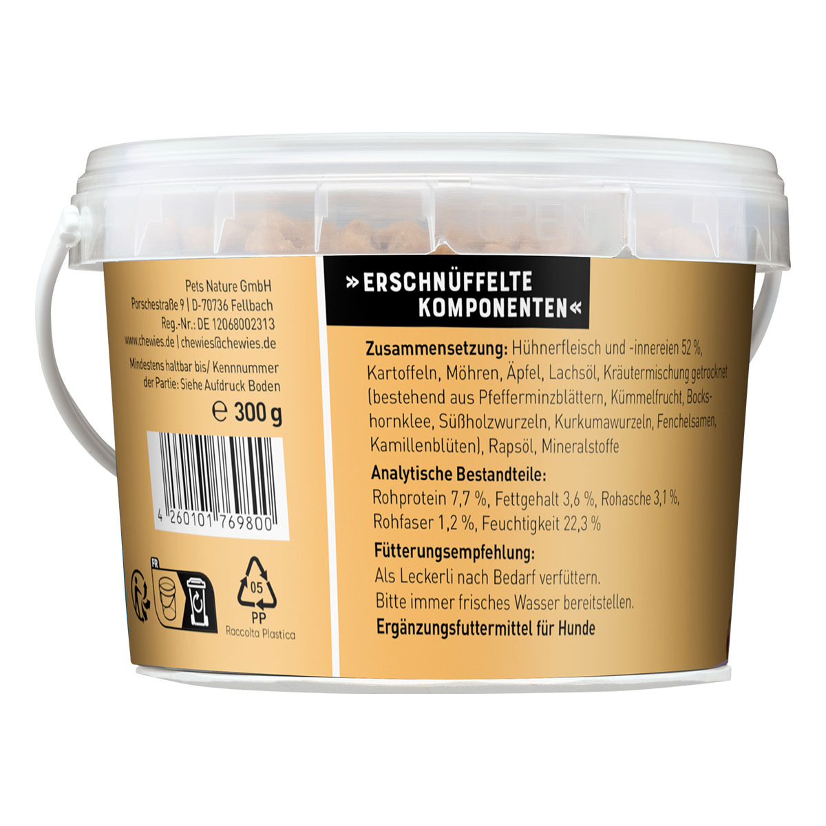 Chewies Hundesnack Trainings-Happen Huhn 300g kaufen bei ZooRoyal