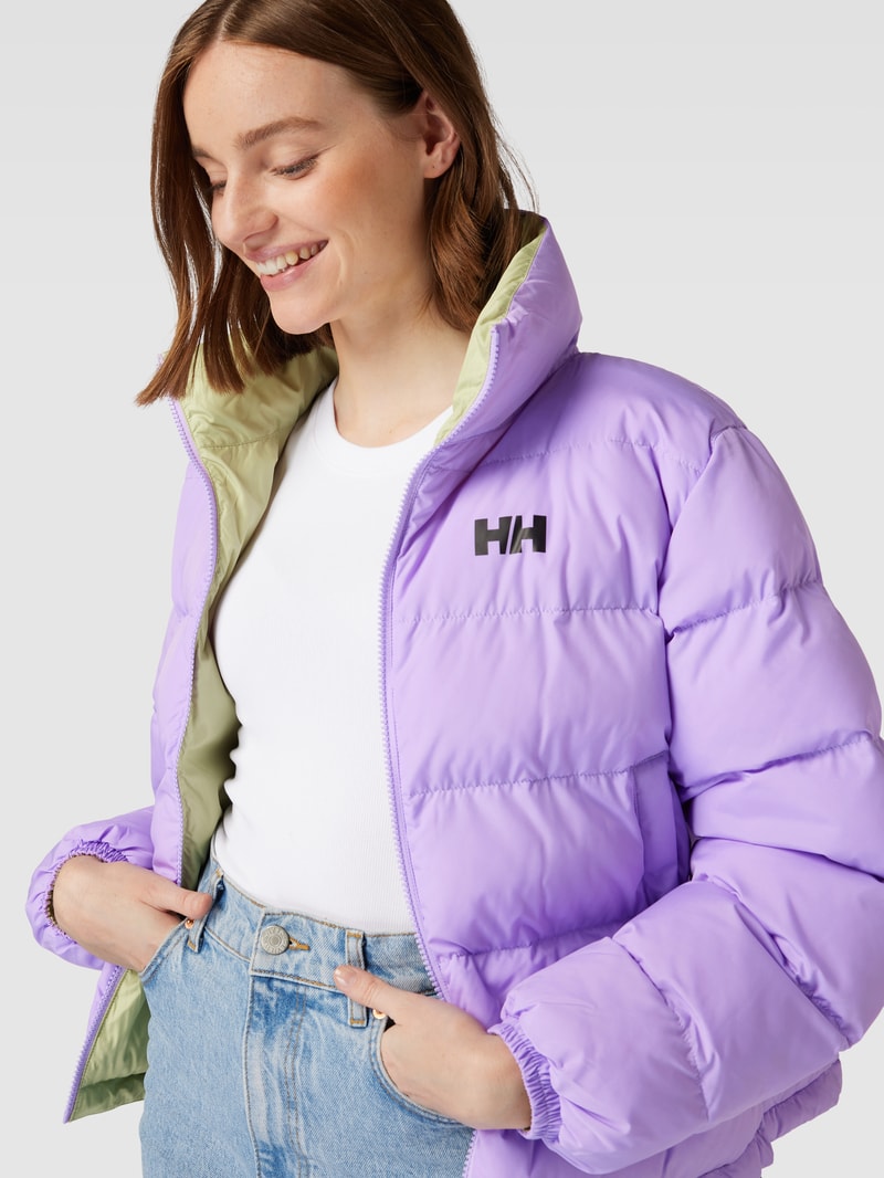 Steppjacke mit Wendefunktion in flieder