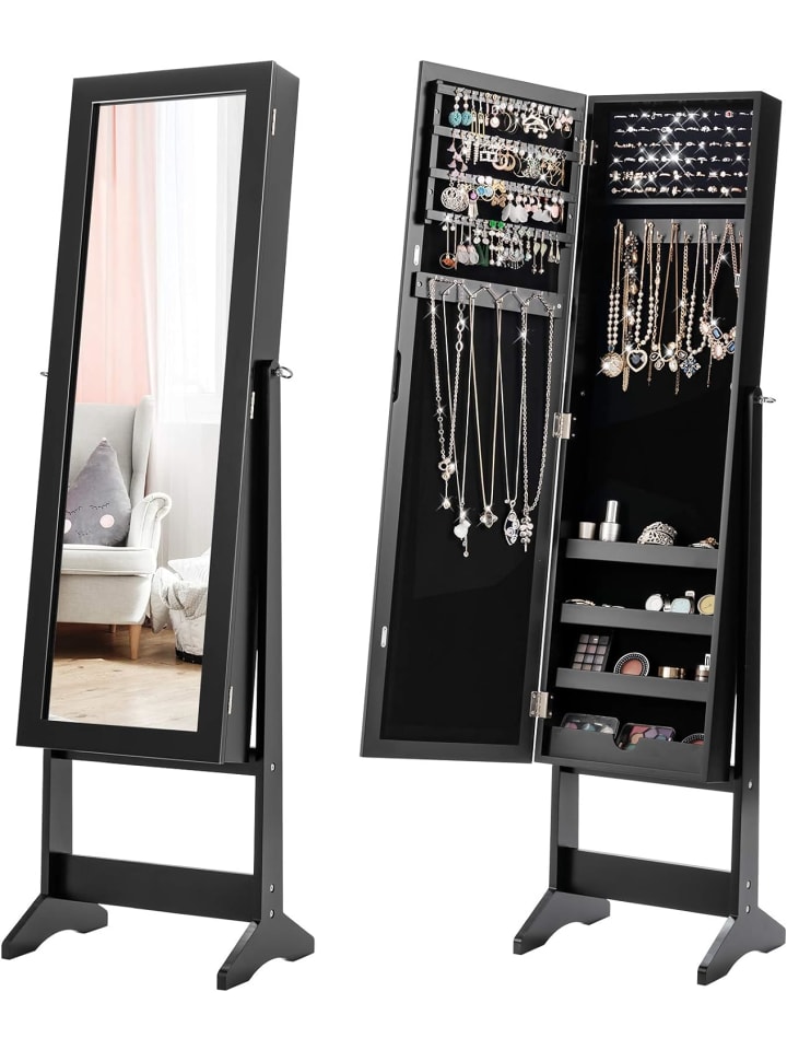 COSTWAY Schmuckschrank in Schwarz günstig kaufen onesize