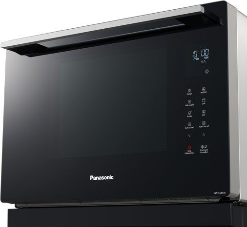 Panasonic Mikrowelle NN-CS89LBGPG, Dampfgarfunktion, Grill und Heißluft, Mikrowelle, 31 l