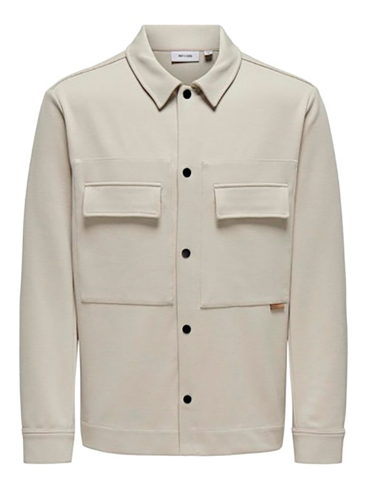ONLY & SONS Hemd - Regular fit - in Beige günstig kaufen
