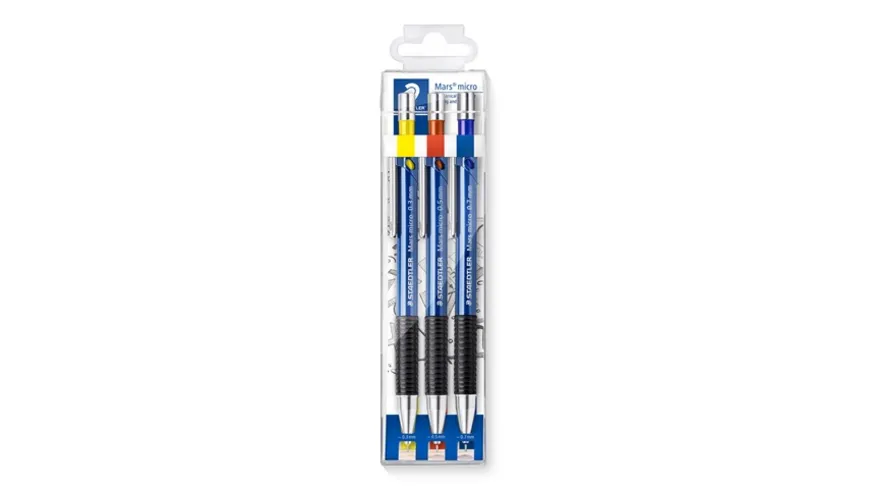 STAEDTLER Druckbleistift Mars micro B 3er-Etui blau
