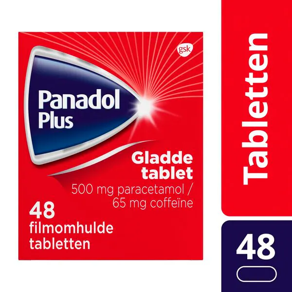Panadol Plus 500 mg/65 mg Paracetamol a kofeín Smooth Tablets Liek - 48 kusov
