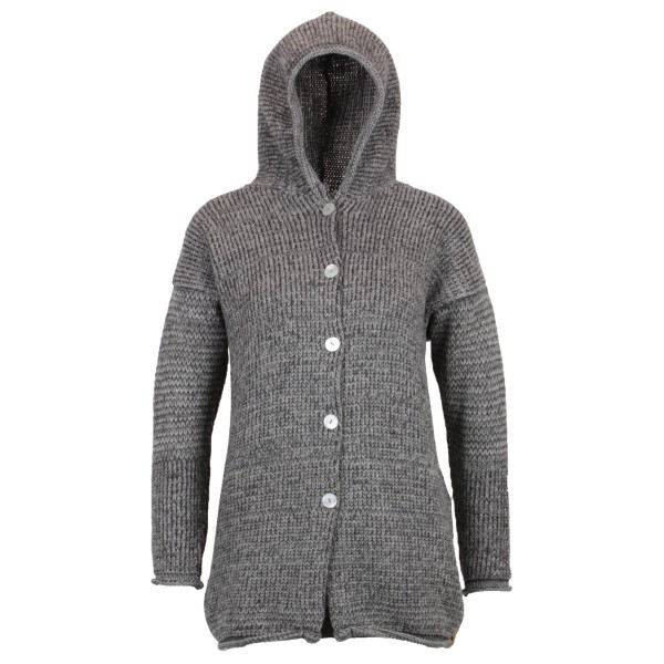 Albmerino - Women's Kapuzen Jacke Mouline - Wolljacke