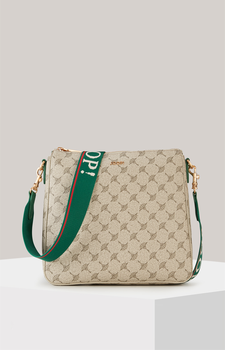 Schultertasche Mazzolino Diletta Jasmina in Beige/Grün