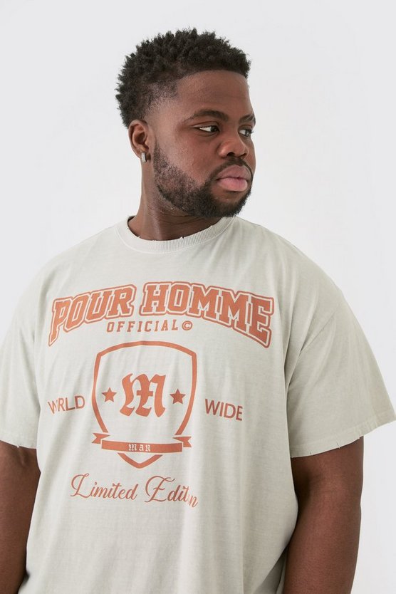 Plus zerrissenes Oversize T-Shirt
