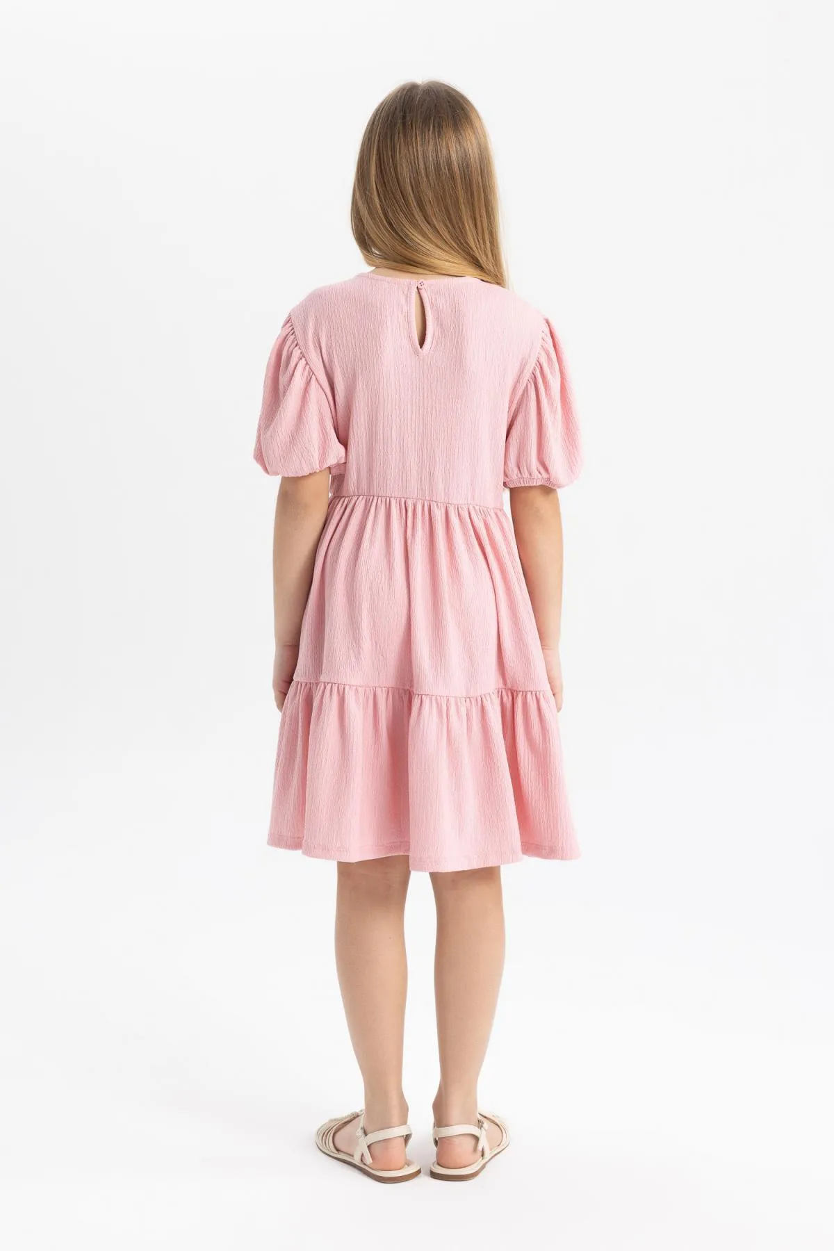 DeFacto  Kurzärmliges Wickelkleid für Mädchen - B4335a824sm