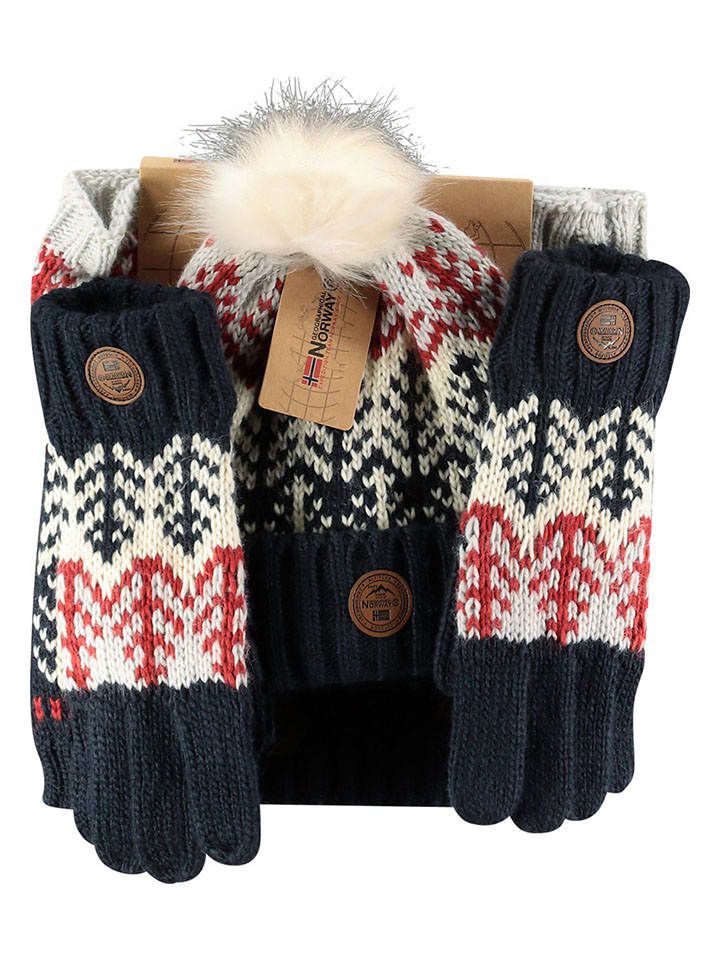 Geographical Norway 3tlg. Set in Dunkelblau günstig kaufen onesize