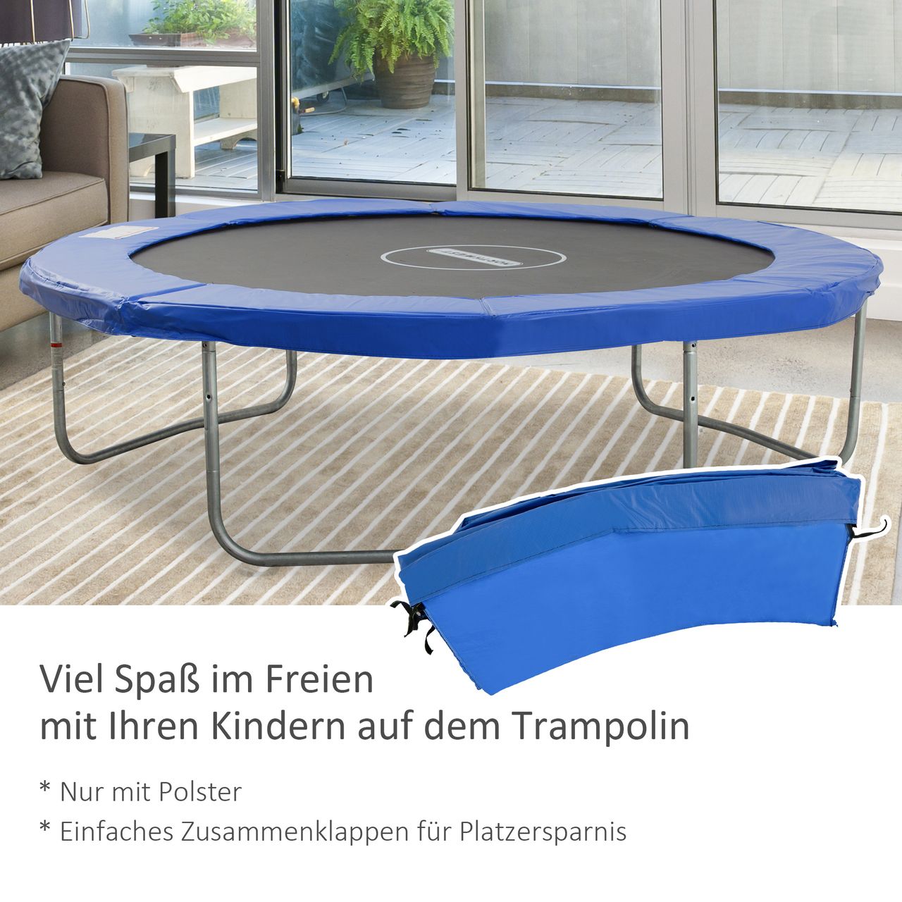 HOMCOM Randabdeckung für Trampolin Randschutz Abdeckung Ersatz