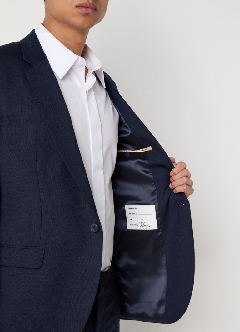 Trojdílný oblek HUGO BOSS Arti/Hesten slim fit ze směsi nové vlny