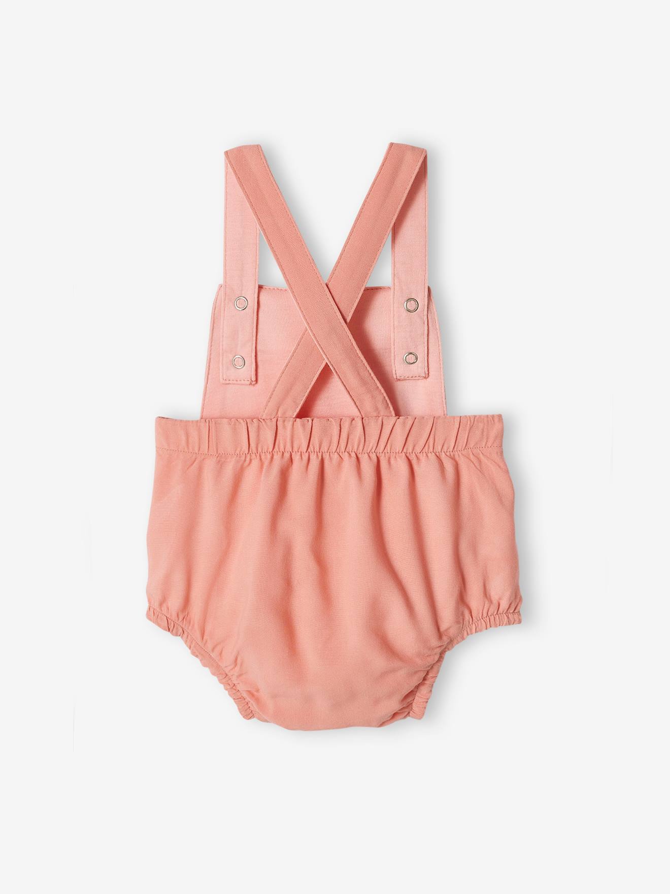 Combinaison bébé naissance forme barboteuse bleu chambray rayé