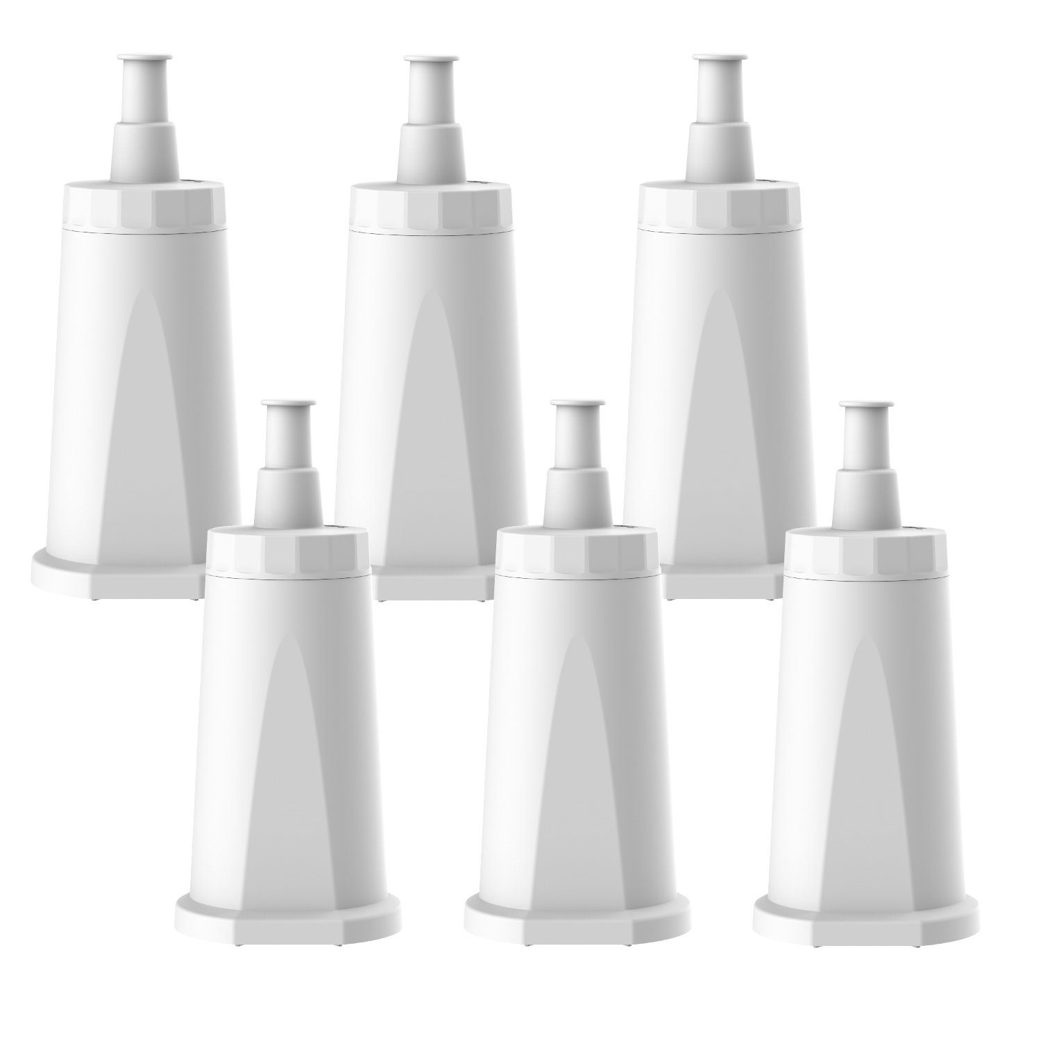 Comedes Wasserfilter 6er Set einsetzbar statt Sage SES008WHT0NEU1, Zubehör für Barista Express (SES875), Barista Pro (SES878), Barista Touch (SES880), Dual Boiler (SES920), Oracle (SES980), Oracle Touch (SES990), passend für die Bambino Plus (SES500)