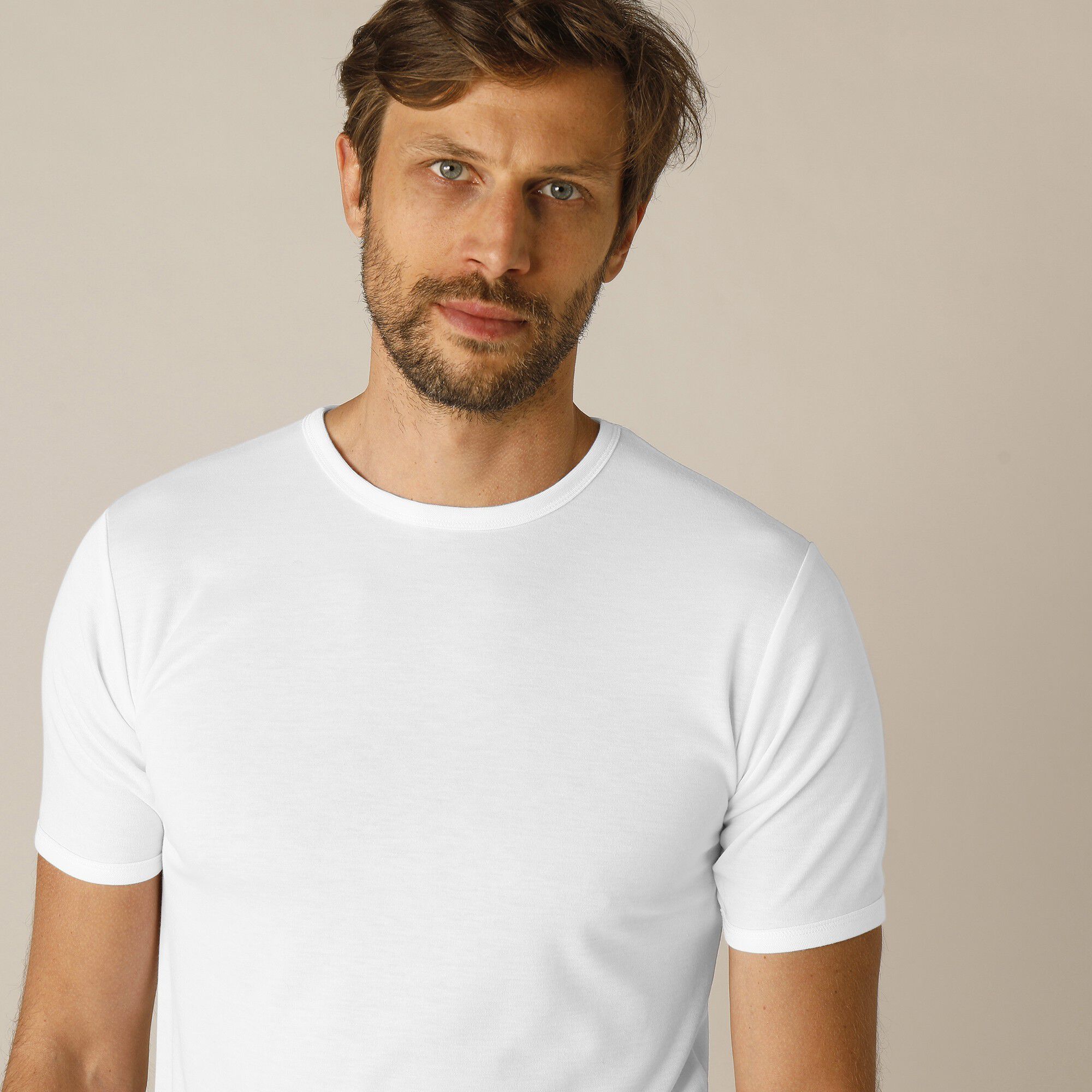 Tee-shirt sous-vêtement homme col rond manches courtes polyester
