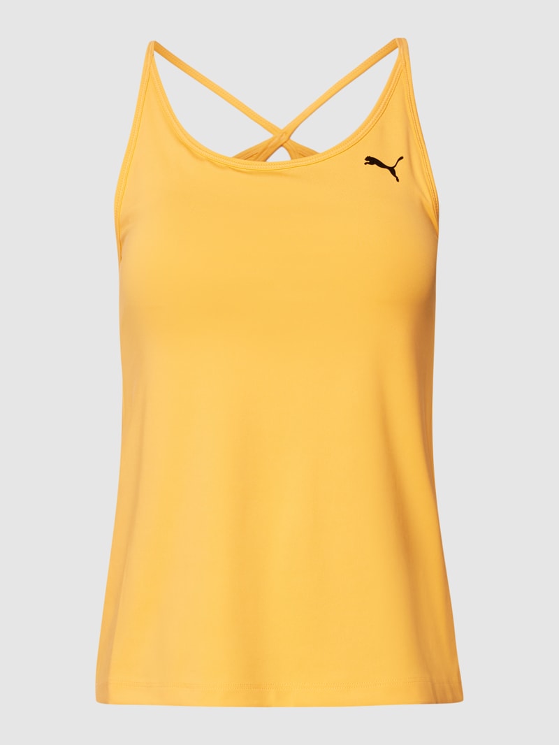 Tanktop mit Logo-Print Modell 'STUDIO ULTRABARE 2in1 Tank' in orange