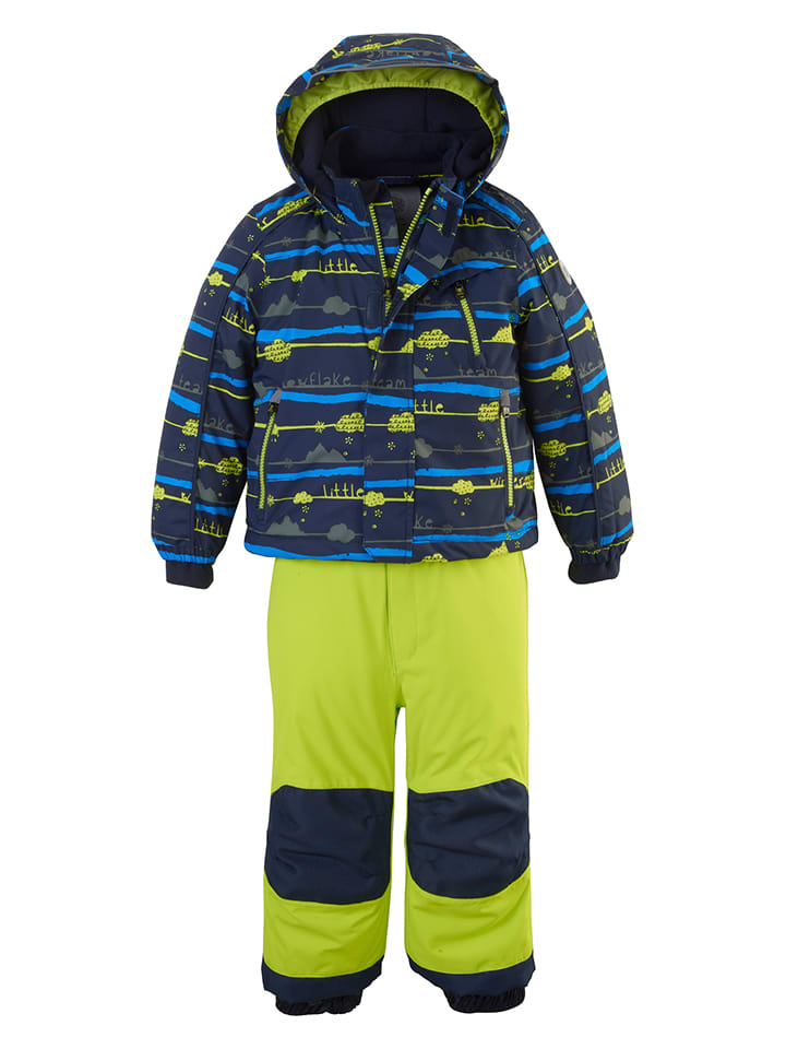 Killtec 2tlg. Ski-/ Snowboardoutfit in Dunkelblau/ NeonGrün günstig kaufen