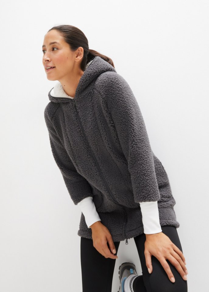 Teddy-Fleece Jacke, Oversized
