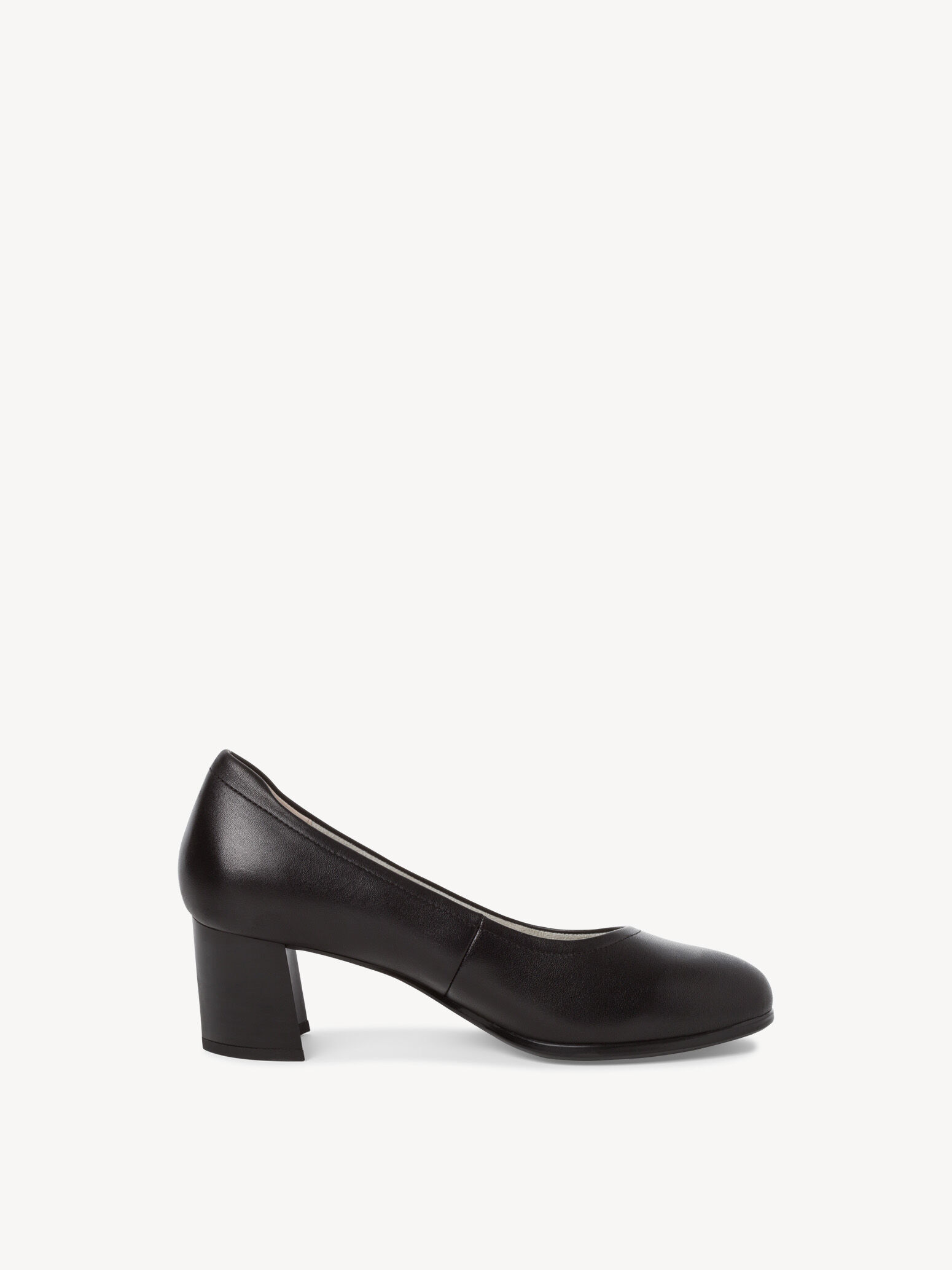 Escarpin en cuir - noir