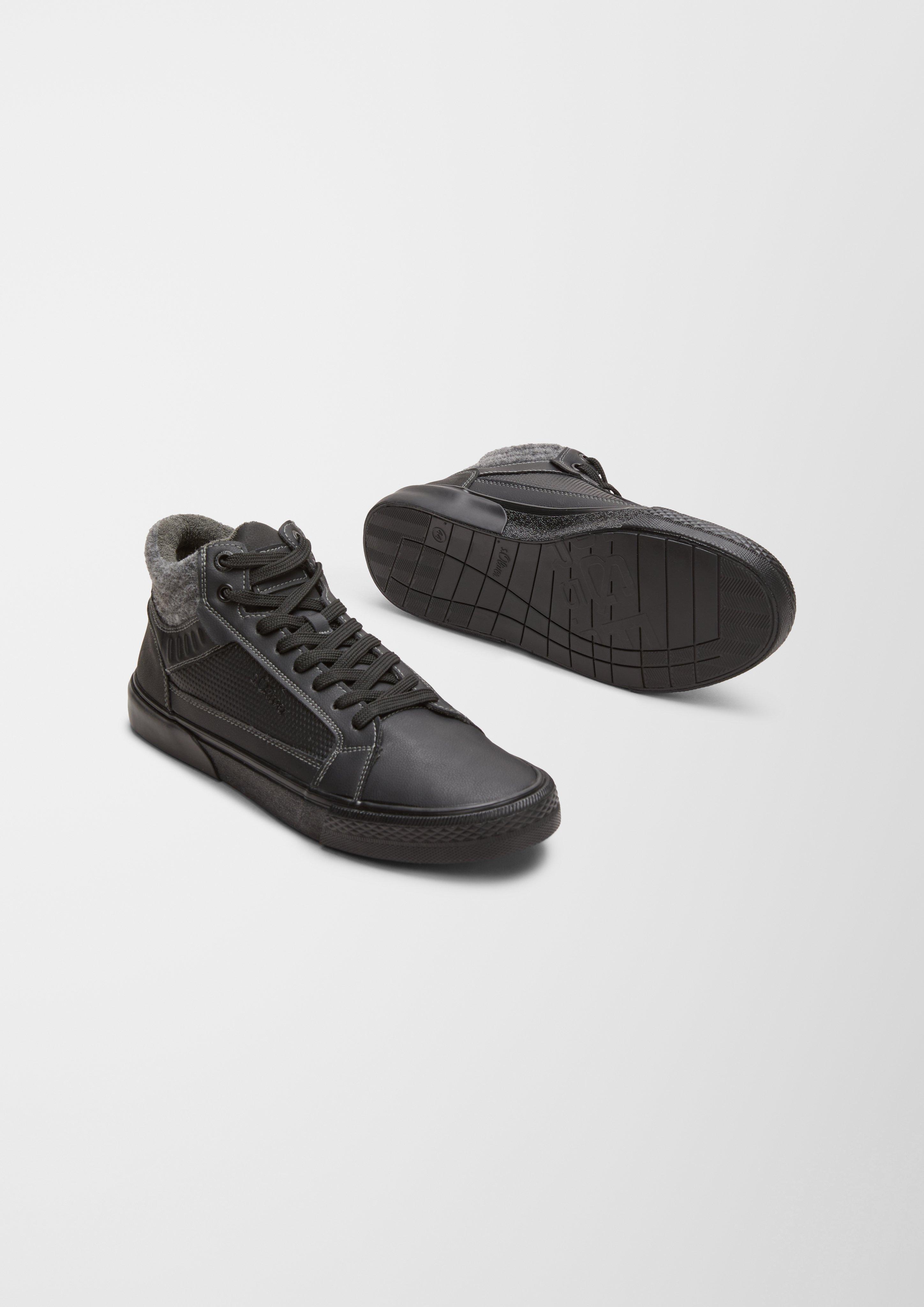 High Sneaker im Materialmix  6006436-001