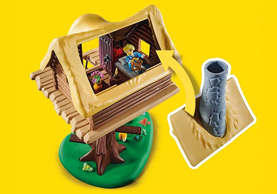 Asterix: Troubadix mit Baumhaus