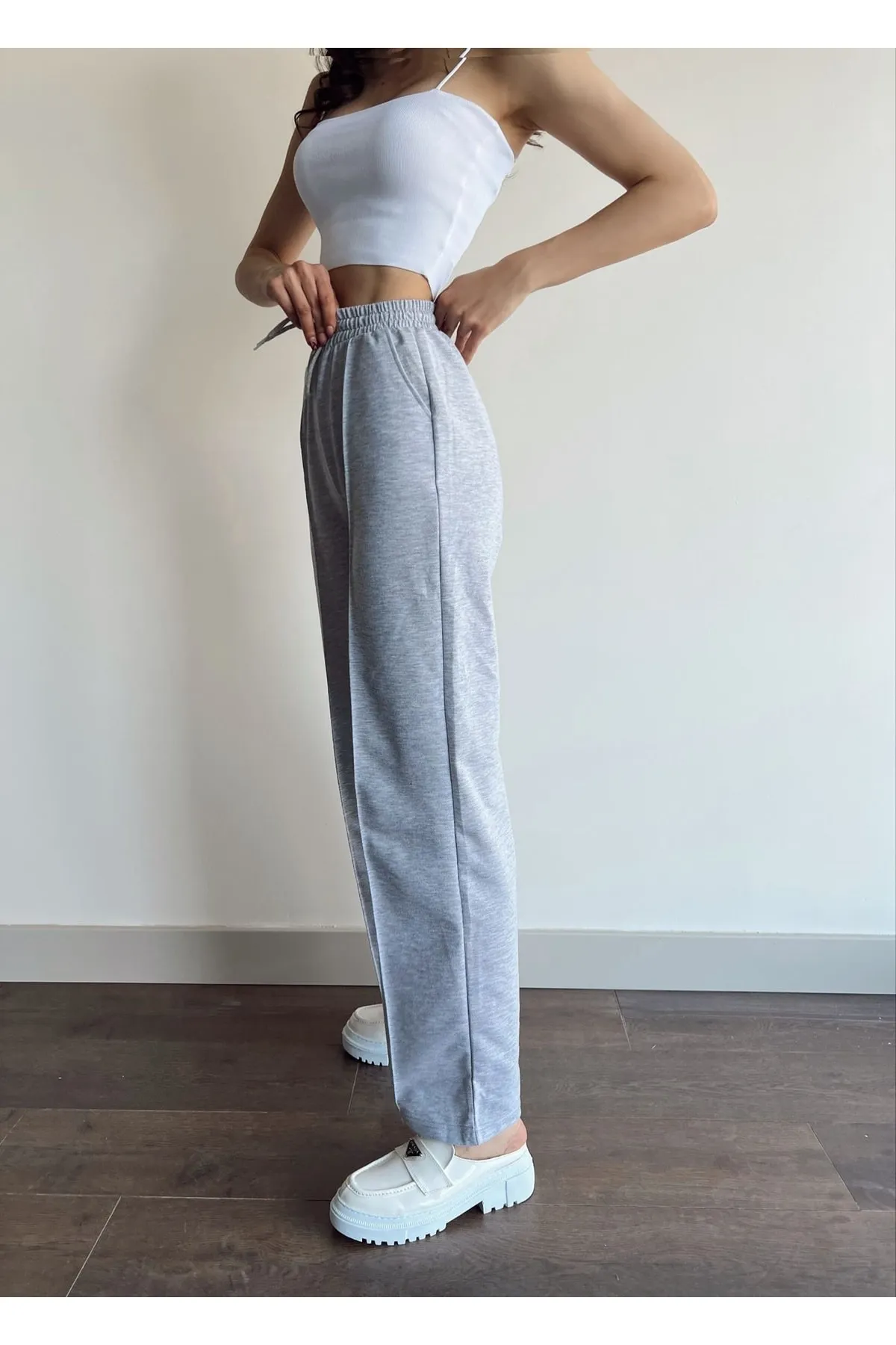 IŞILDA  Damenbekleidung, lockere Hose mit elastischem Bund