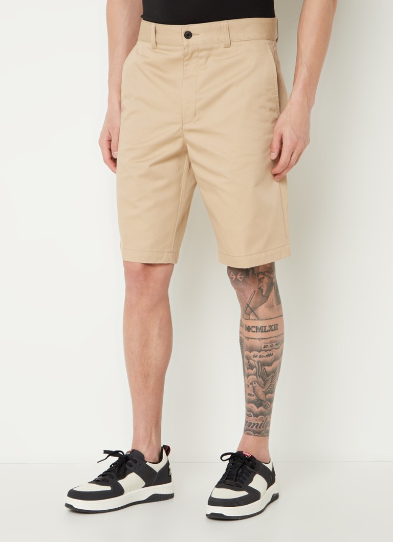 HUGO BOSS  Darik straight fit korte chino met steekzakken