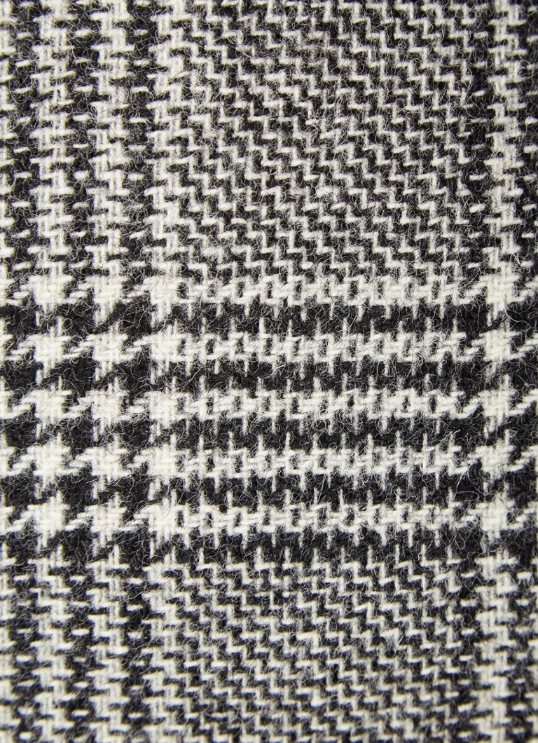 Hobbs Brea wool mini skirt with houndstooth pattern