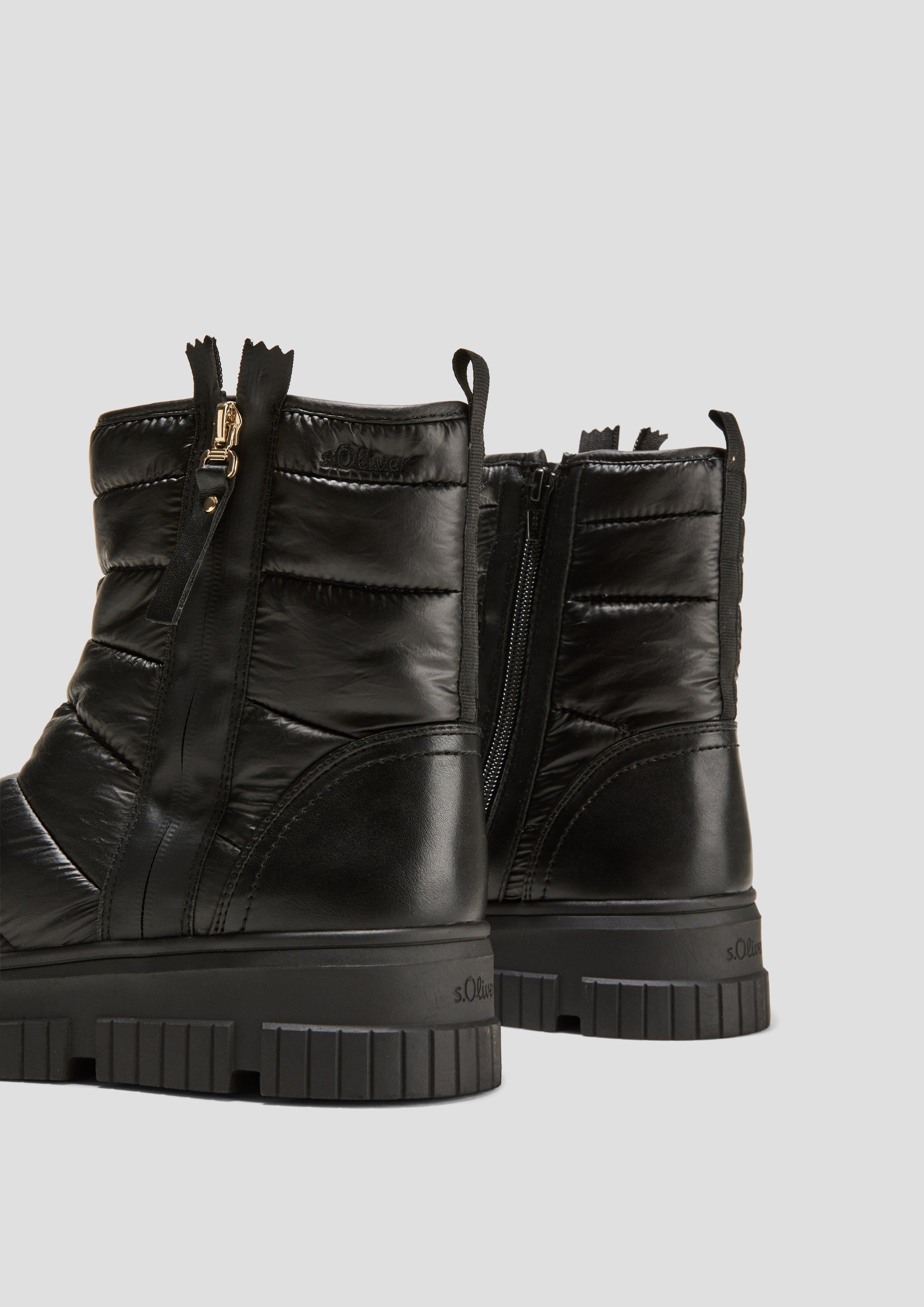 Gesteppter Stiefel mir Reißverschluss  6008576-001