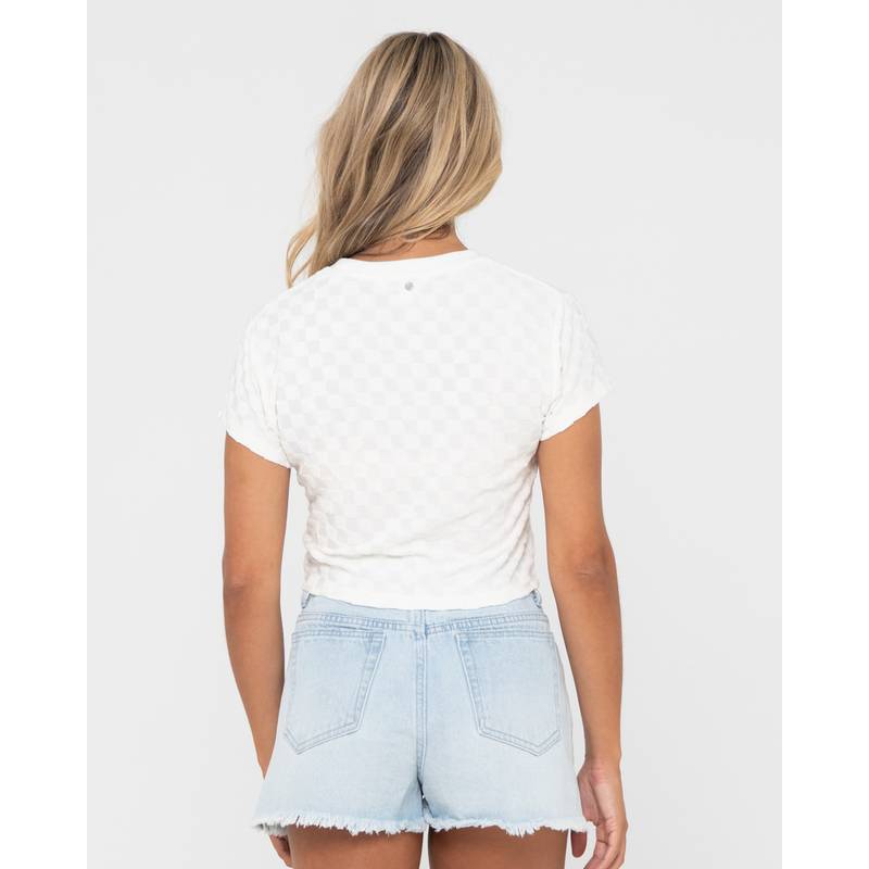 RUSTY LARA SHORT SLEEVE BABY TEE T-Shirt Damen