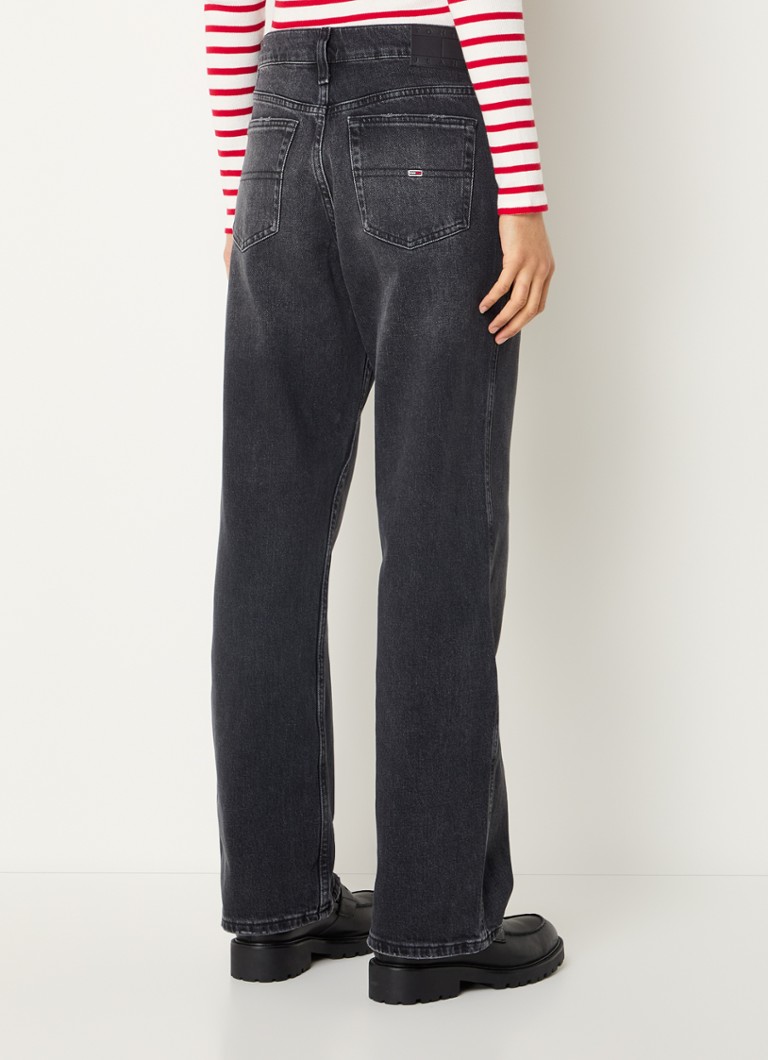 Tommy Hilfiger Betsy high waist loose fit jeans with colored wash and rhinestones