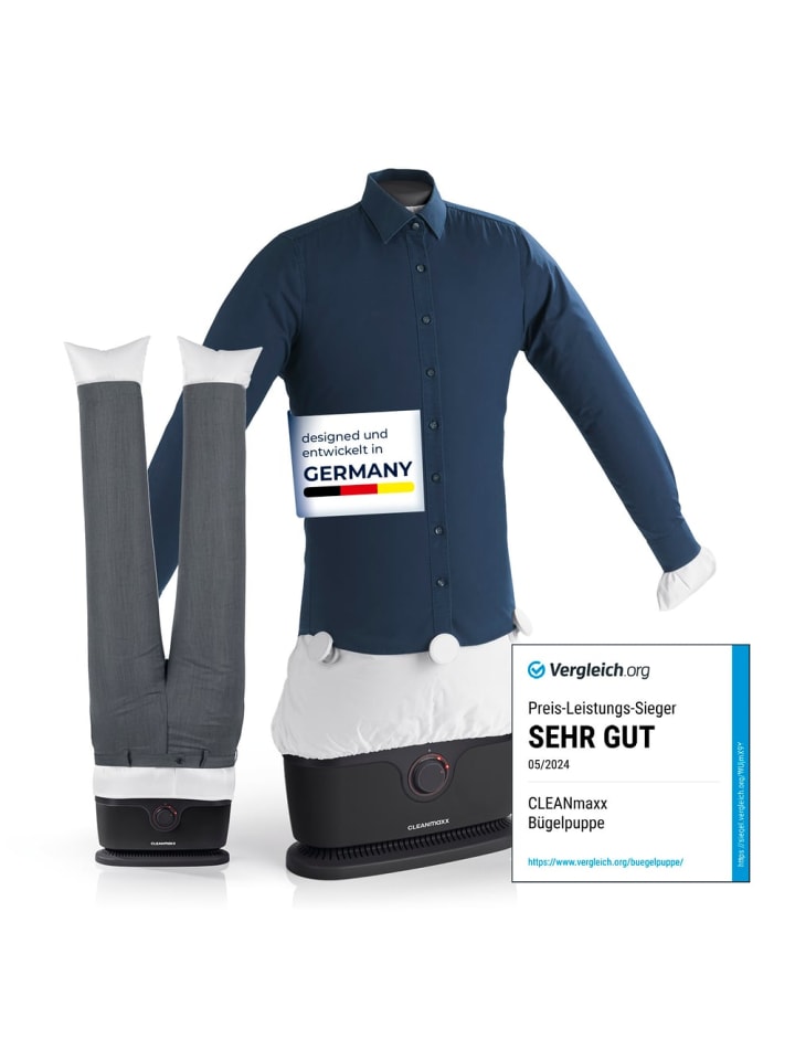 CLEANmaxx CLEANmaxx Bügler für Hemden, Blusen & Hosen - Schwarz günstig kaufen onesize