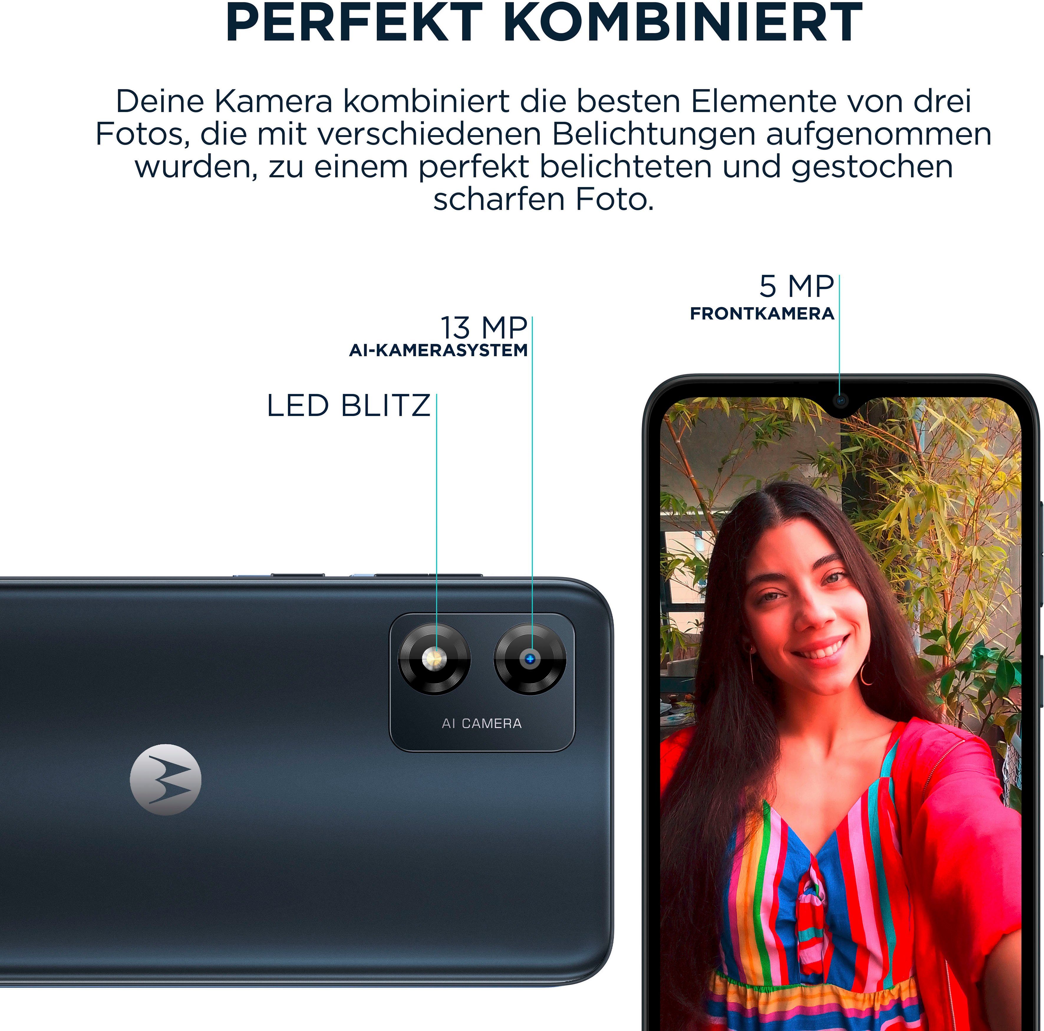 Motorola E13 Smartphone (16,56 cm/6,52 Zoll, 64 GB Speicherplatz, 13 MP Kamera)