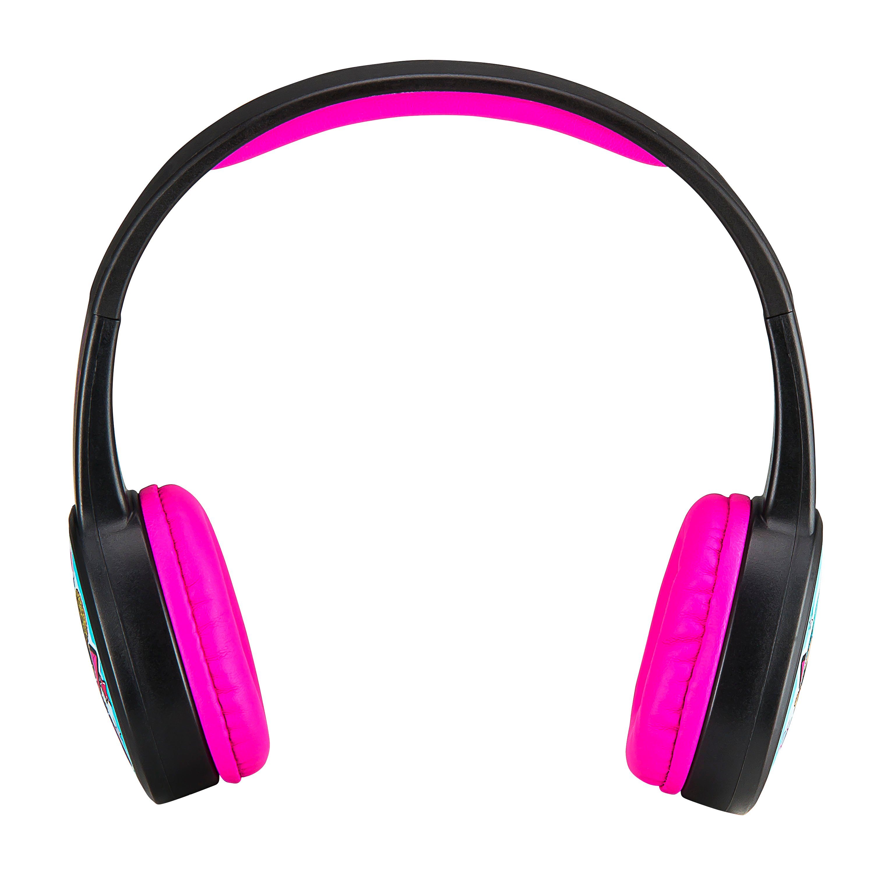 eKids LOL Surprise! kabellose Kinderkopfhörer Bluetooth-Kopfhörer (Lautstärkebegrenzung, größenverstellbarer gepolsterter Kopfbügel)
