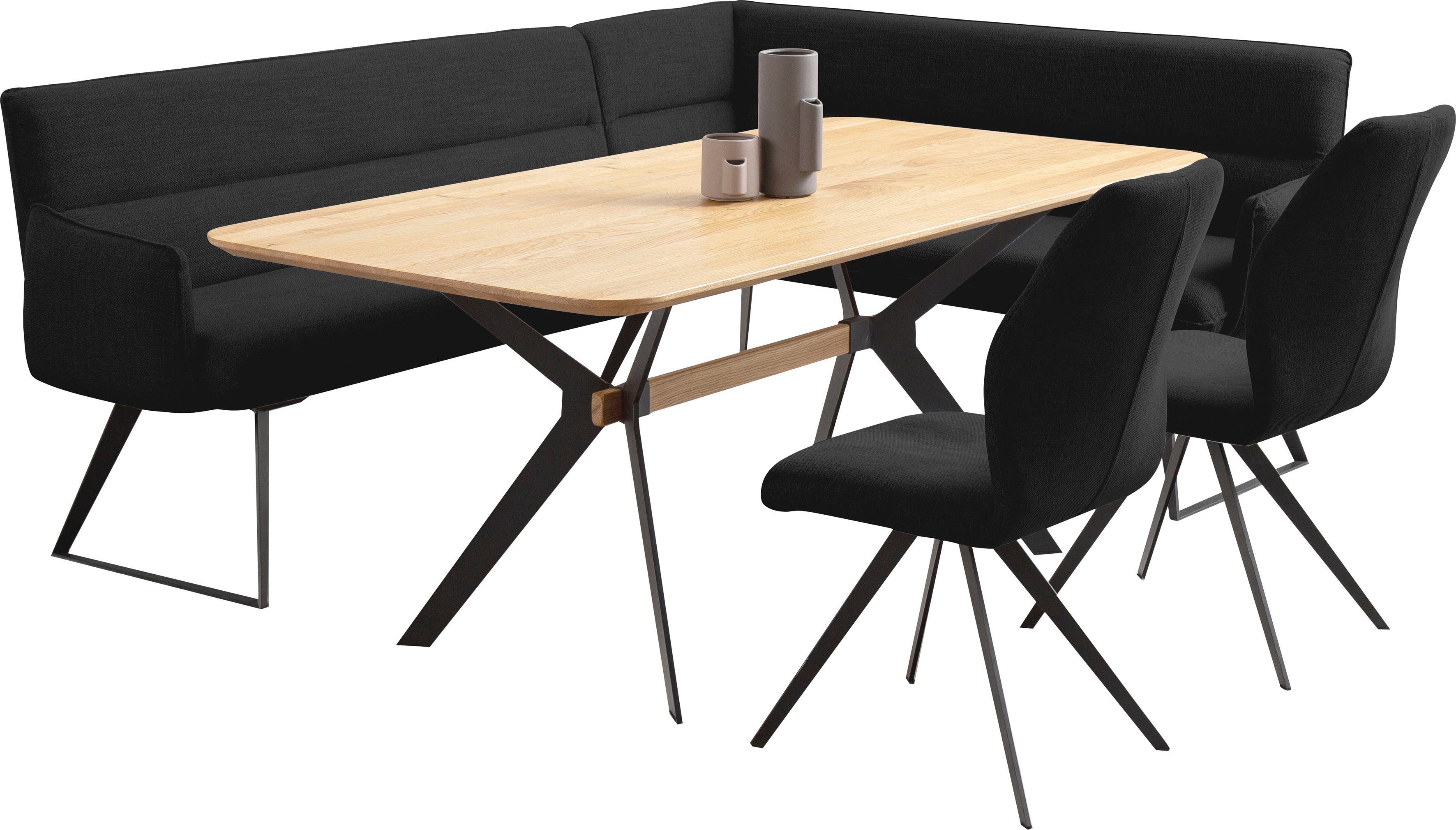 Home affaire Eckbankgruppe Preston, (4-tlg), Moderne und bequeme Eckbankgruppe