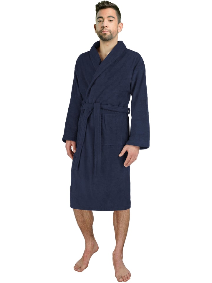 normani Unisex Premium Bademantel Sivas in Marine günstig kaufen