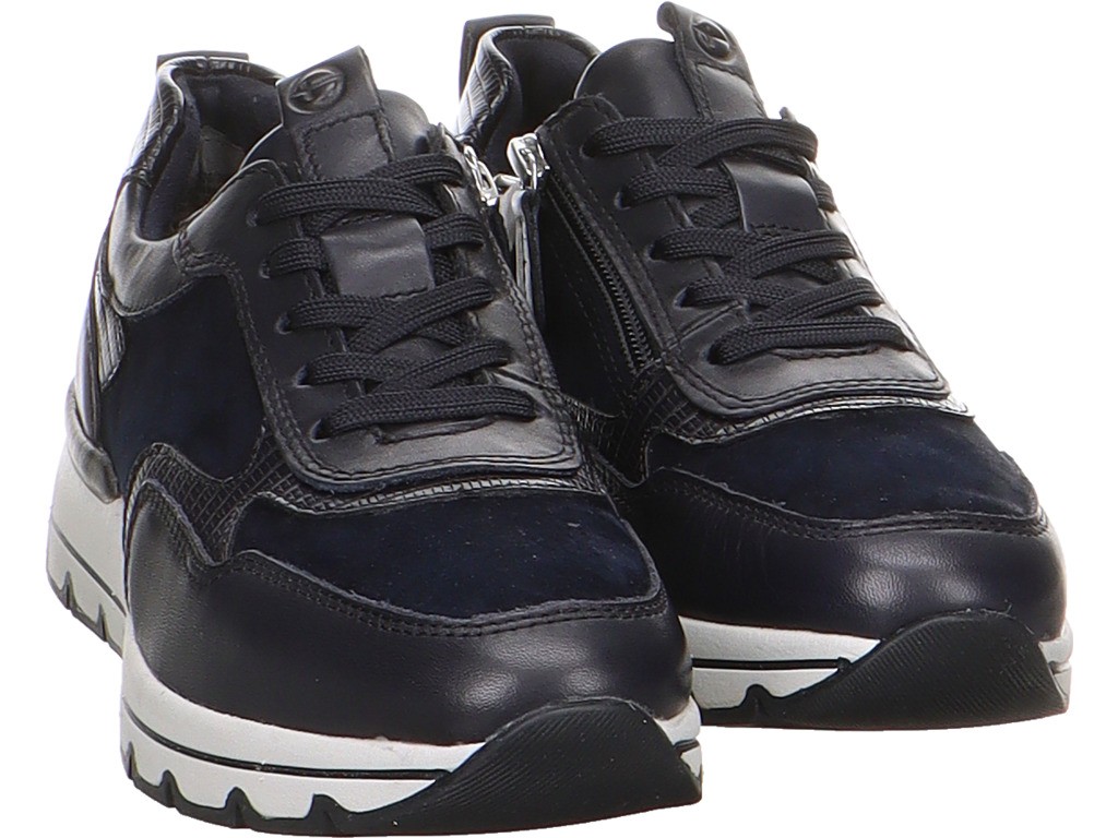 TAMARIS Freizeit Schnürer blau Comfort