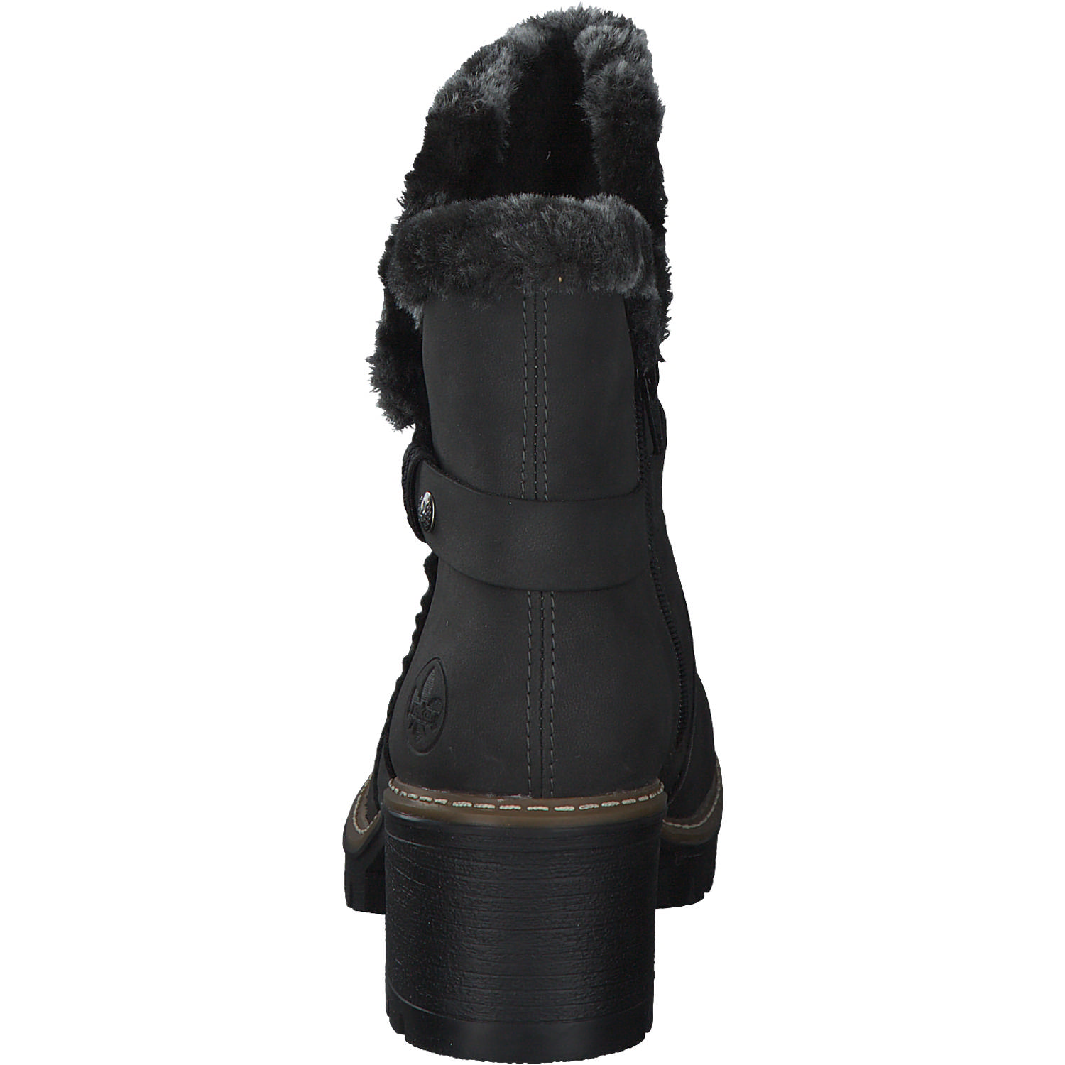 Rieker Y8674, Winterstiefeletten, Damen, Schwarz (Anthrazit)