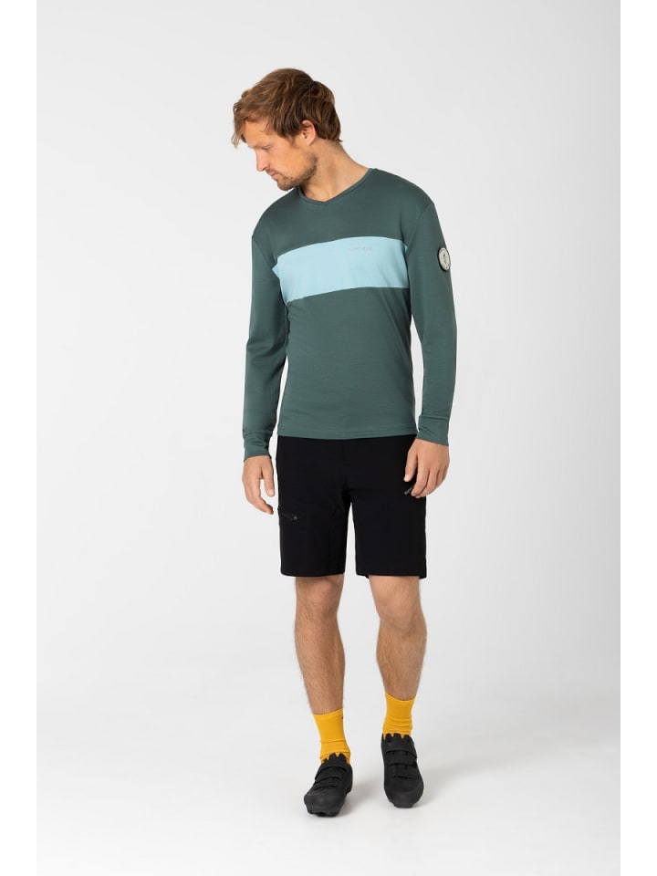 super.natural Merino Fahrradtrikot M GRAVIER LS in graugrün günstig kaufen