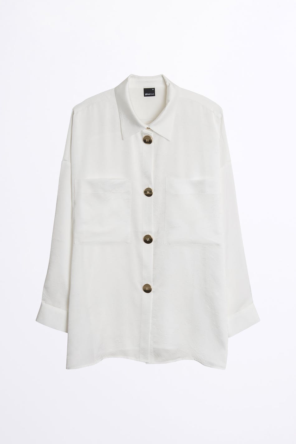 Sivi gold button shirt