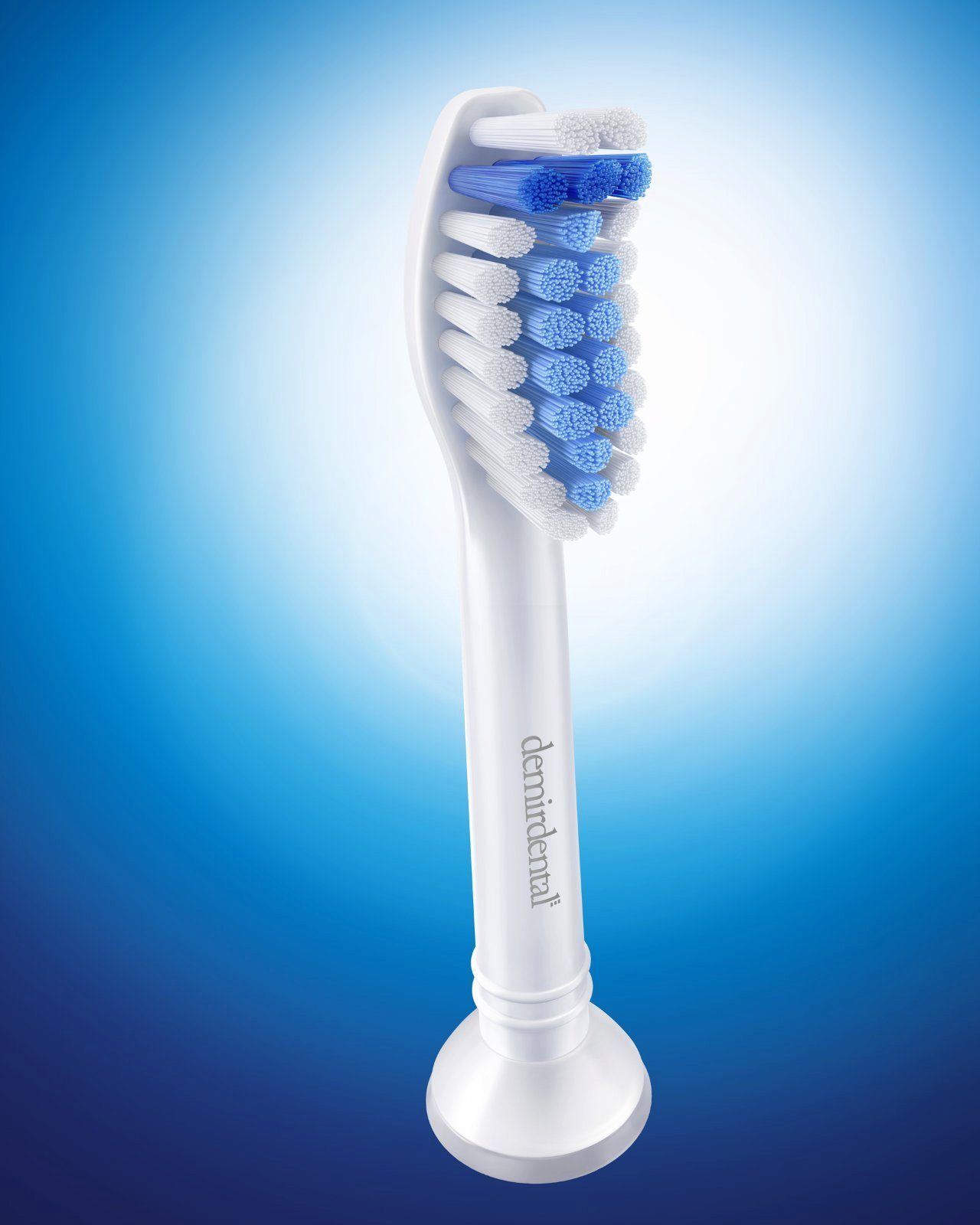 demirdental Aufsteckbürsten passend für Philips Sonicare Ersatzbürsten, Sensitive, Weiß, HX6054/HX6058