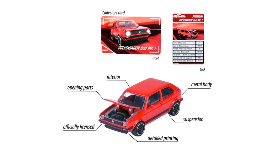 Majorette - Premium Cars Volkswagen Golf MK1