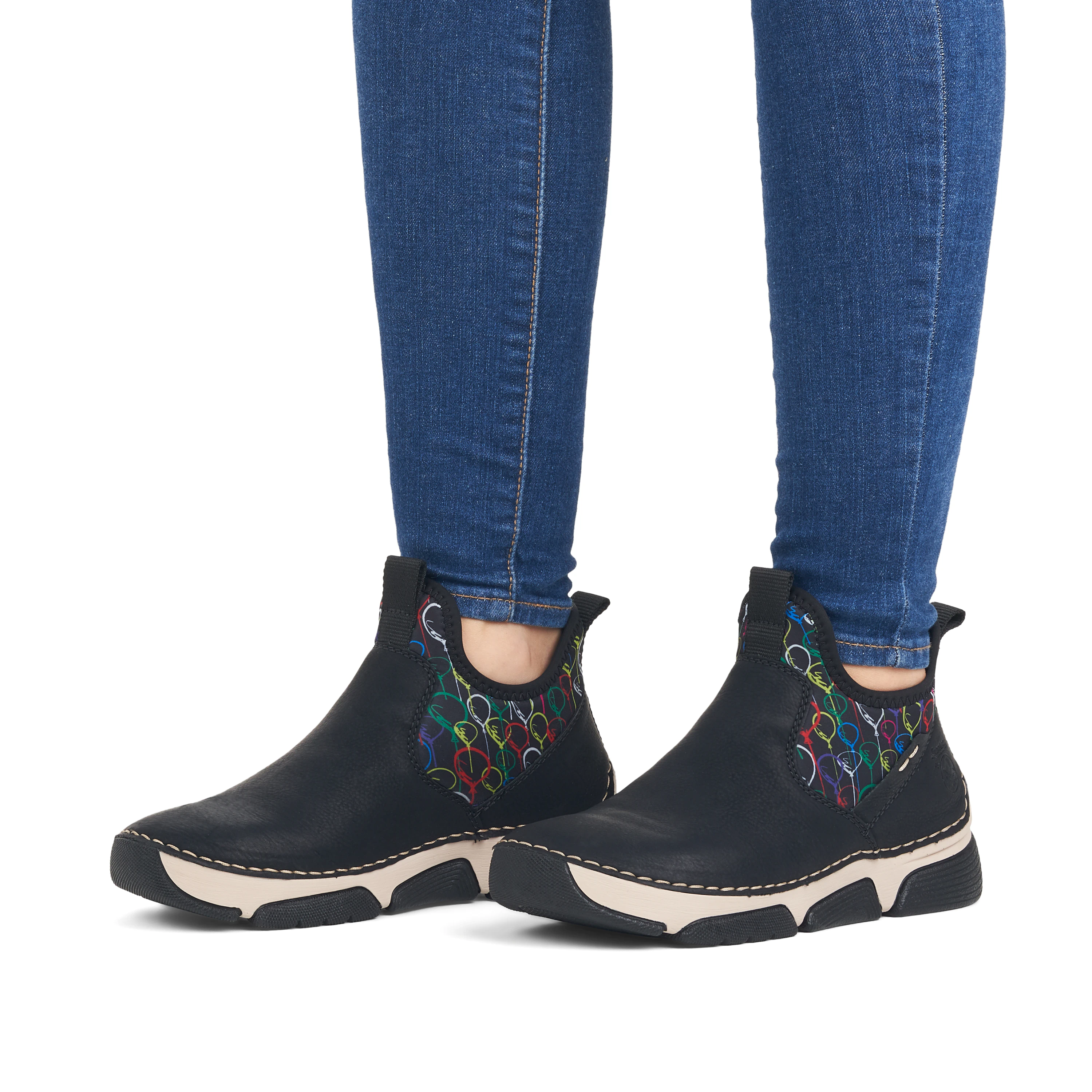 Rieker Damen Slipper urbanschwarz