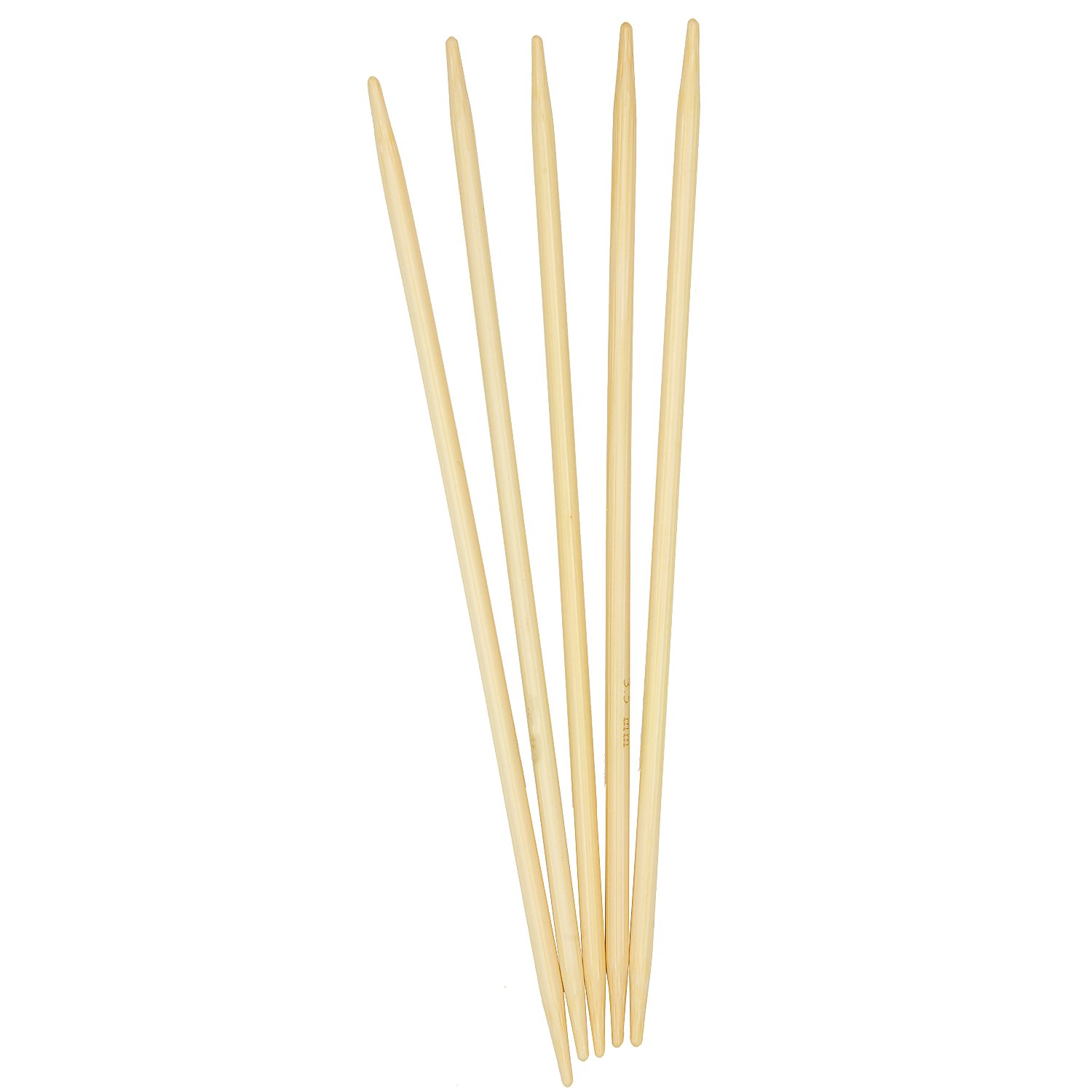 buttinette Strumpfstricknadeln, Bambus, 15 cm