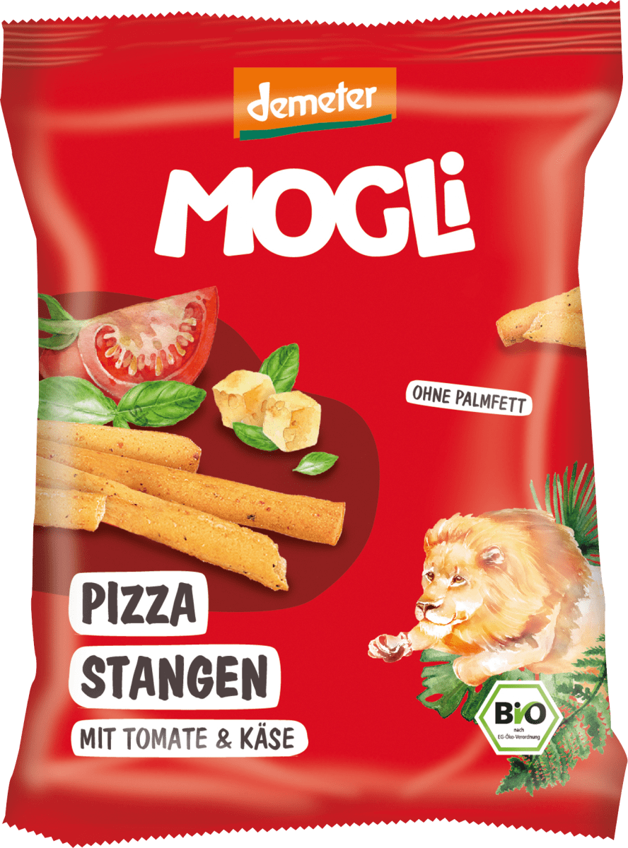Kindersnack Pizza Stangen mit Käse und Olivenöl, 75 g