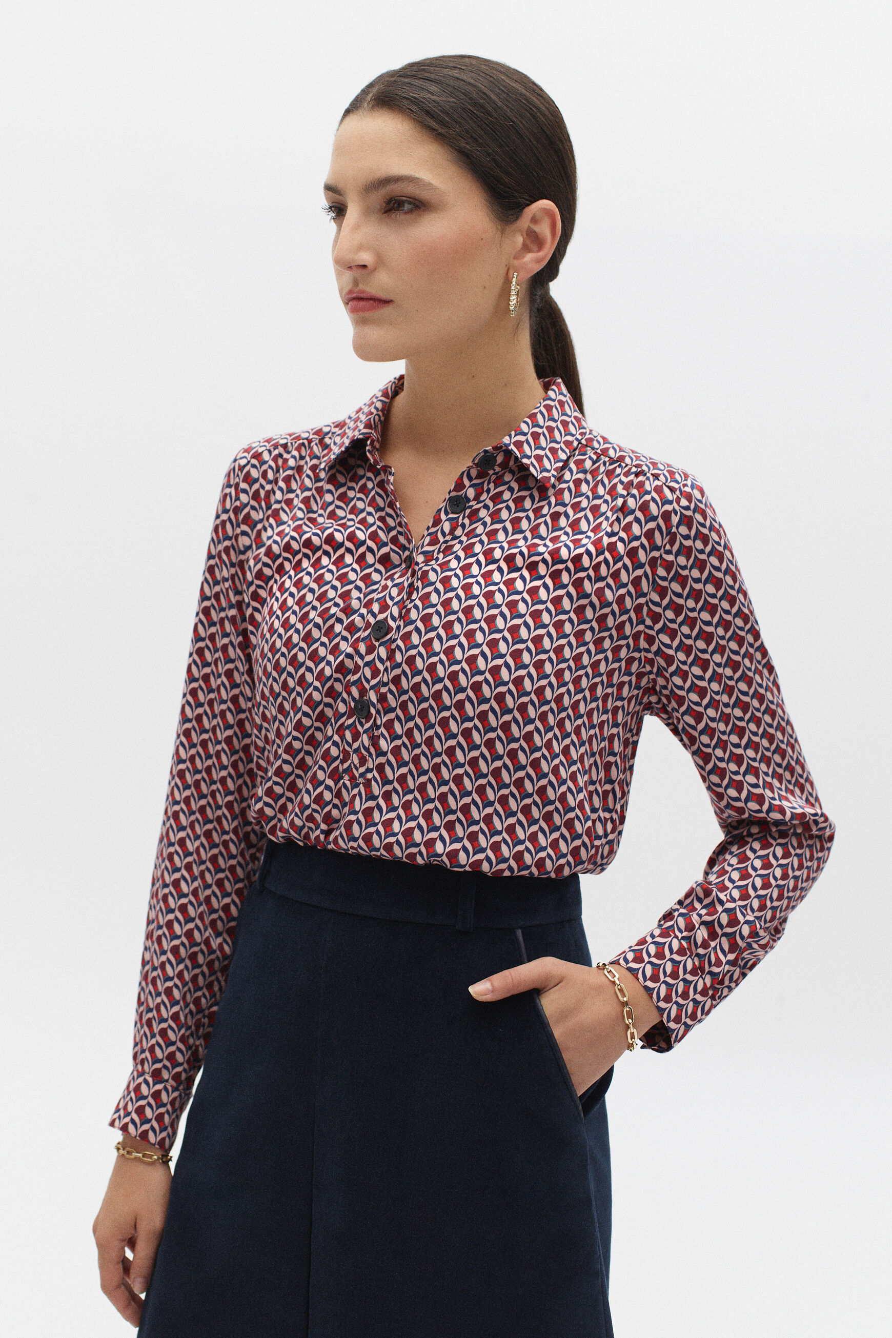 chemisier dakota rouge femme