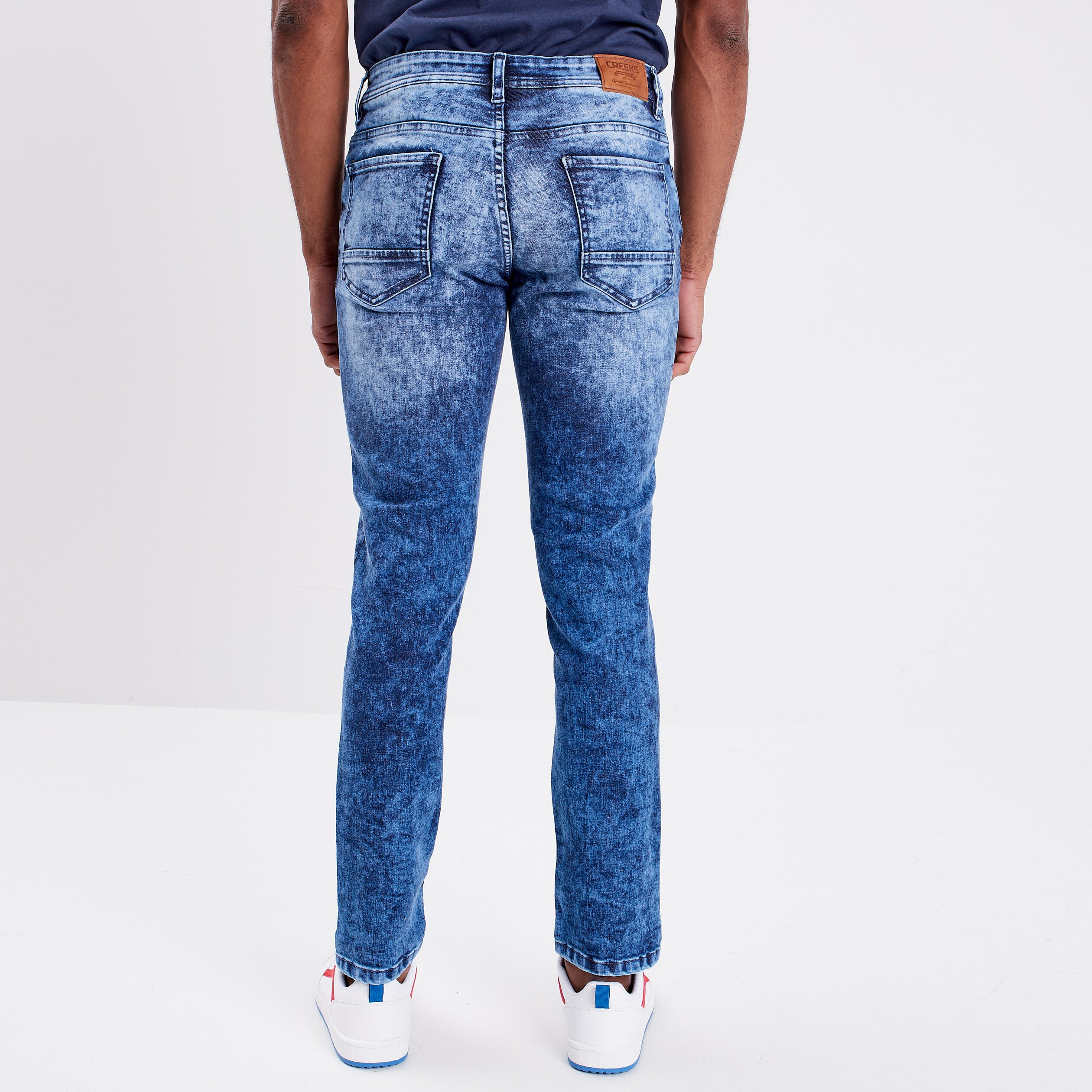 Jeans slim 5 poches denim stone homme | La Halle